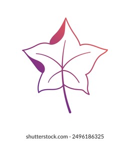 Autumn leaves icon Vector illustration
