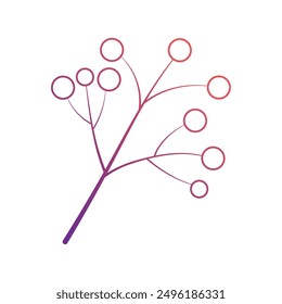 Autumn leaves icon Vector illustration