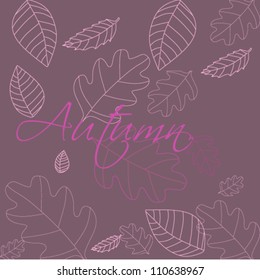 Autumn leaves illustration