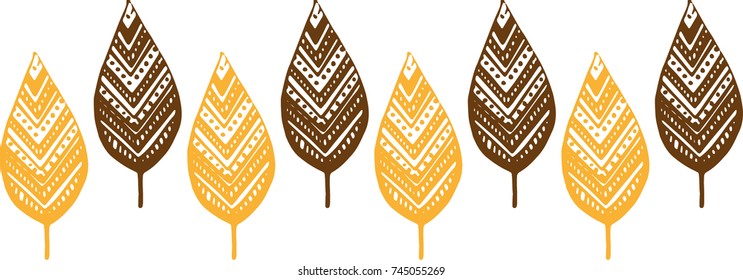 autumn leaves illustrations vector