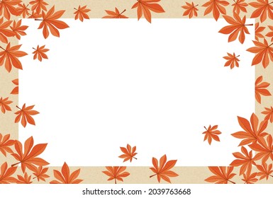 Autumn leaves image background material