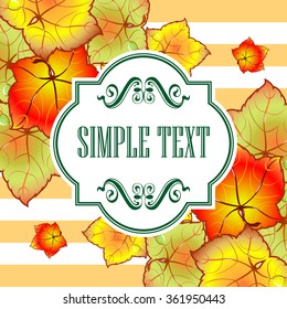 autumn leaves invitation