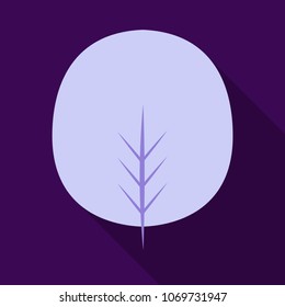autumn leaves isolated on colour background. simple cartoon flat style, vector illustration.
