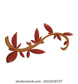 Autumn leaves. Isolated vector leaf icon on white background. Autumn elements for banner, flyer, textile, print, surface, fabric design. Colorful flat illustration.