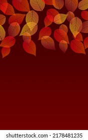 El otoño deja el patrón japonés en el fondo otoñal