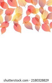 El otoño deja el patrón japonés en el fondo otoñal