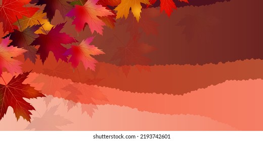 Otoño deja fondo de patrón japonés otoño