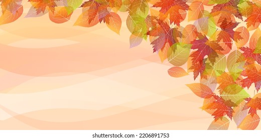 Autumn leaves autumn Japanese pattern background