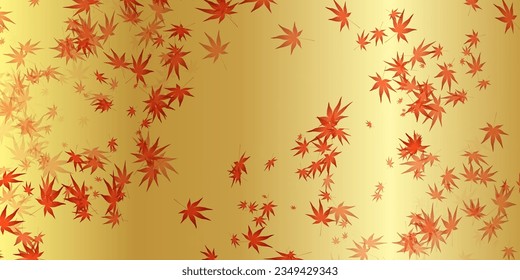 Autumn leaves Japanese Pattern Background