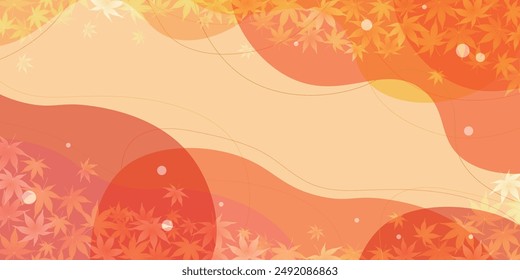 Otoño Hojas Patrón japonés Otoño Fondo