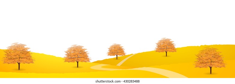 Autumn leaves landscape autumn background
