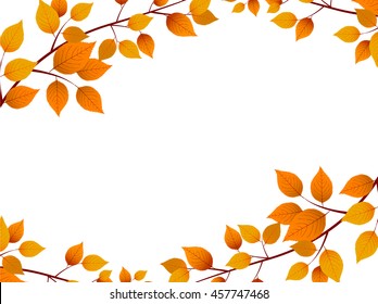 Autumn leaves autumn landscape background