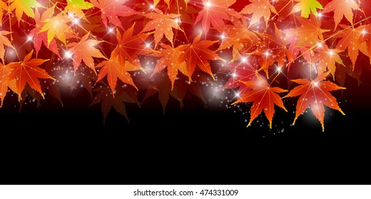 Autumn leaves autumn landscape background