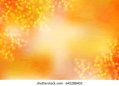 Autumn leaves Landscape background