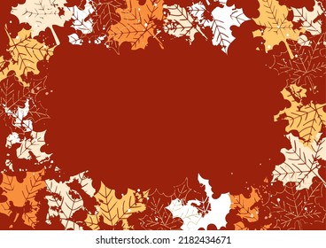 Autumn leaves leaf autumn background illustration