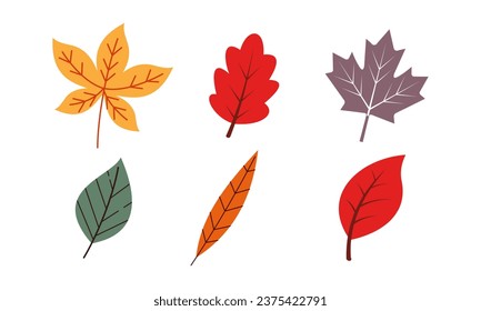 Herbstblätter, Logo, Vektorbild