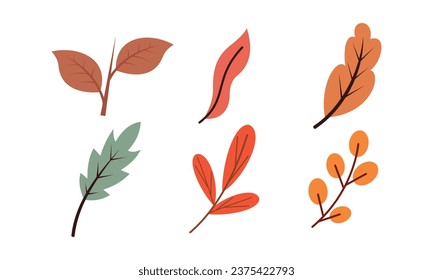 Herbstblätter, Logo, Vektorbild