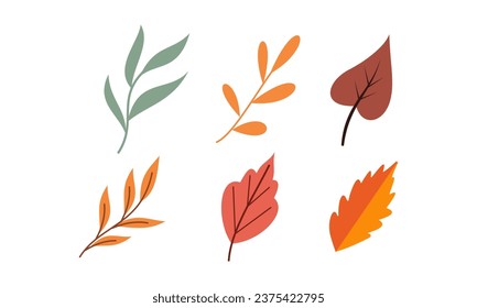 Autumn leaves logo vector image