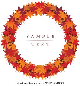 Autumn leaves maple arch plant
