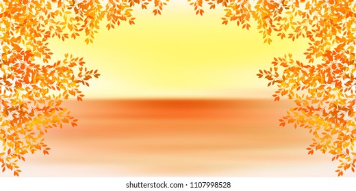 Autumn leaves Maple autumn background