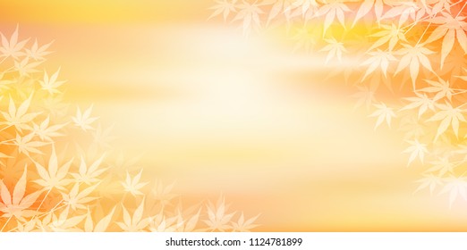 Autumn leaves Maple autumn background