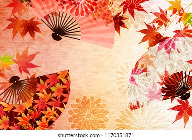 Autumn leaves Maple autumn background