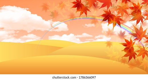 Autumn leaves maple autumn background