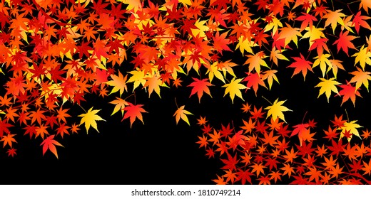 El otoño deja el fondo del otoño con arce