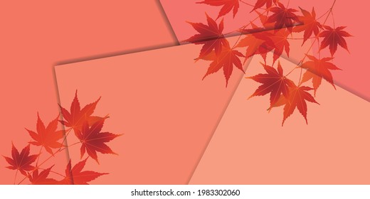 El otoño deja el fondo del otoño con arce 