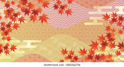 El otoño deja el fondo del otoño con arce 