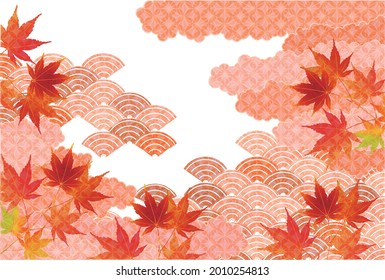 Autumn leaves maple autumn background 	