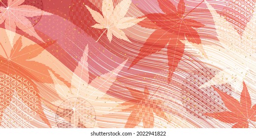 Autumn leaves maple autumn background 	