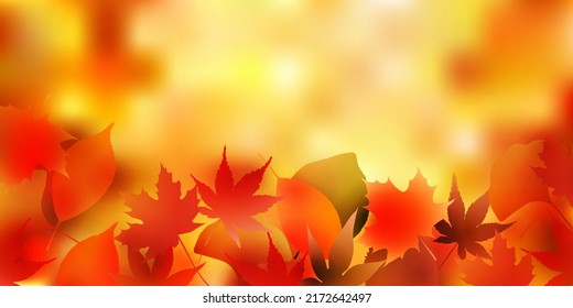 El otoño deja el fondo del otoño con arce