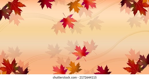Autumn leaves maple autumn background