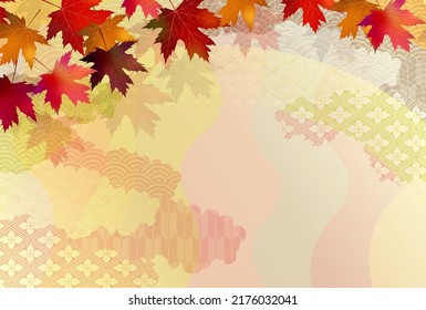 El otoño deja el fondo del otoño con arce