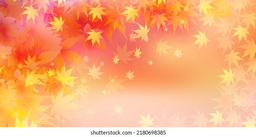 El otoño deja el fondo del otoño con arce