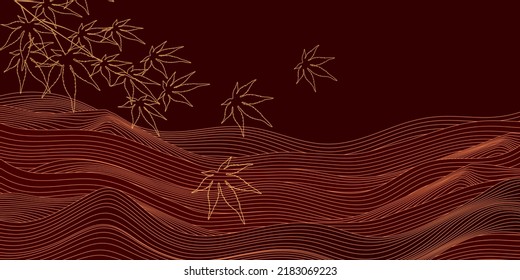 Herbstblätter Ahornherbsthintergrund