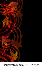 Autumn leaves maple autumn background
