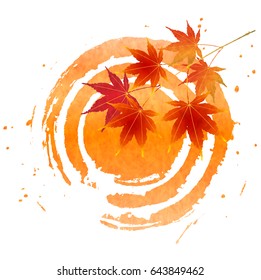 Autumn leaves Maple autumn icon