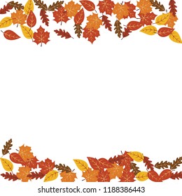 Autumn leaves maple leaf background. Autumn background vector illustration. Leaves vector