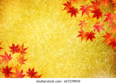 Autumn leaves maple leaf background