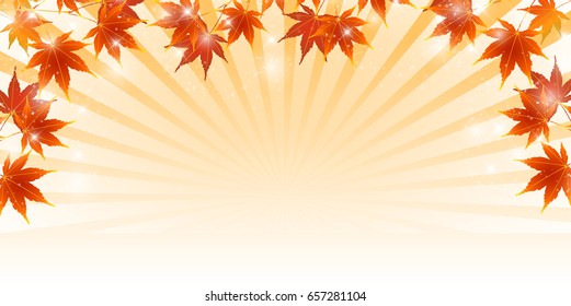 Autumn leaves maple leaf background