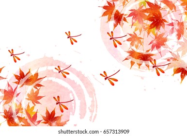 Autumn leaves maple leaf background