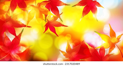 Fondo del otoño de las hojas del árbol de arce del otoño