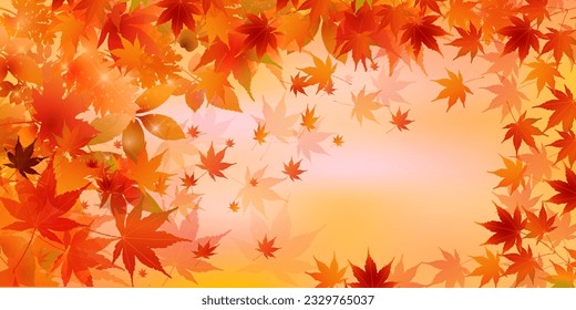 Autumn Leaves Maple Tree Autumn Background