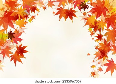 Autumn Leaves Maple Tree Autumn Background - Shutterstock ID 2335967069