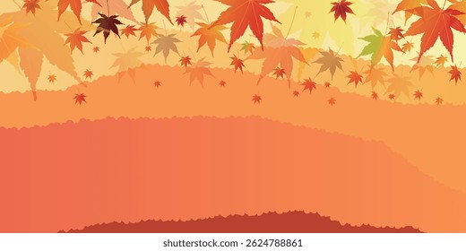 Outono deixa Maple Tree Plano de fundo de outono