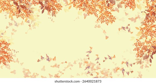 Autumn Leaves Maple Tree Autumn Background