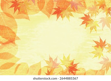 Outono deixa Maple Tree Plano de fundo de outono