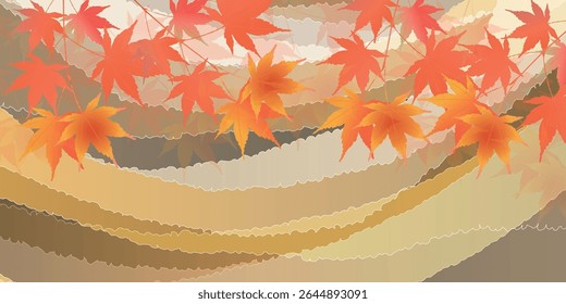 Outono deixa Maple Tree Plano de fundo de outono